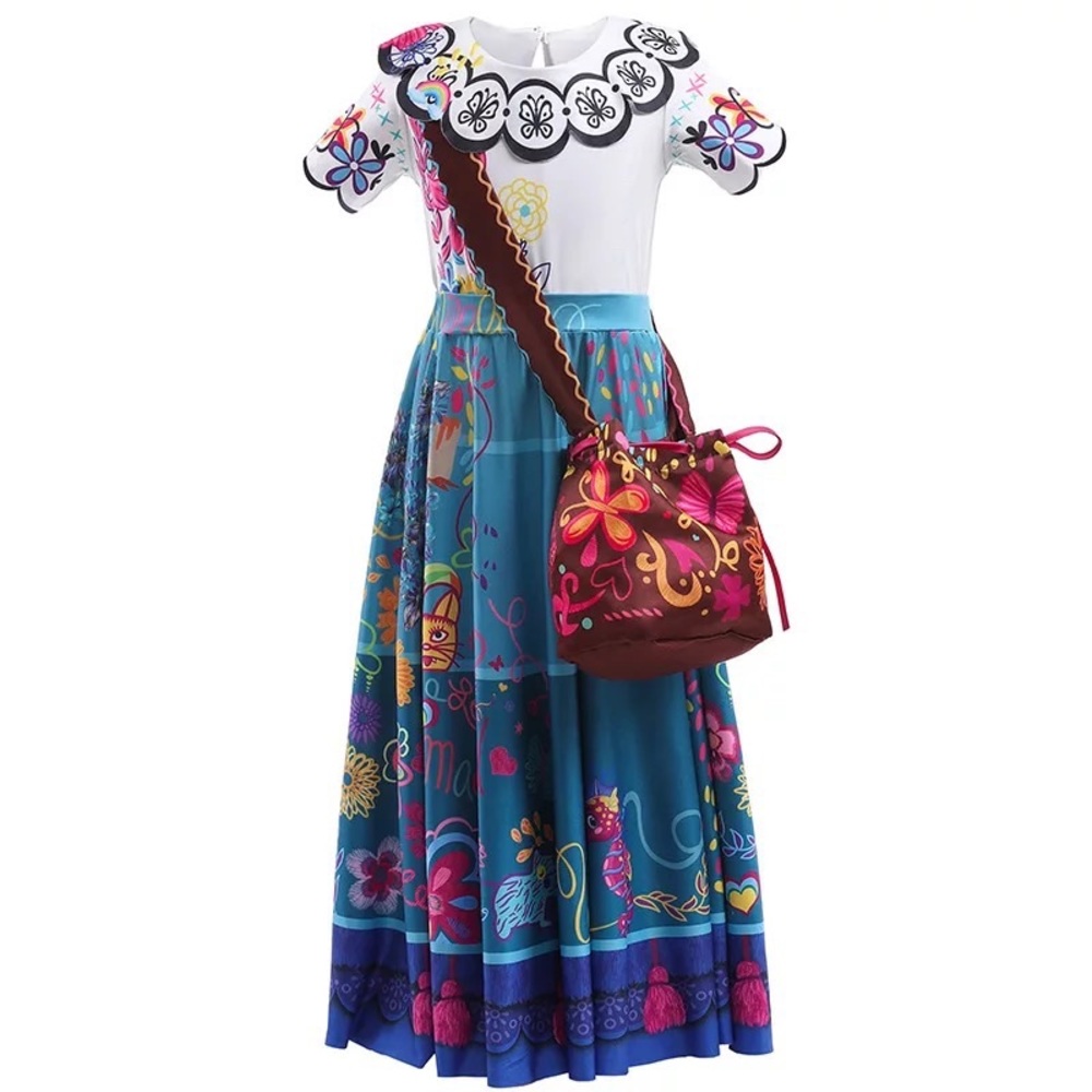 Encanto Mirabel Madrigal Costume Flower 🌺 🌸 Dress 5075
